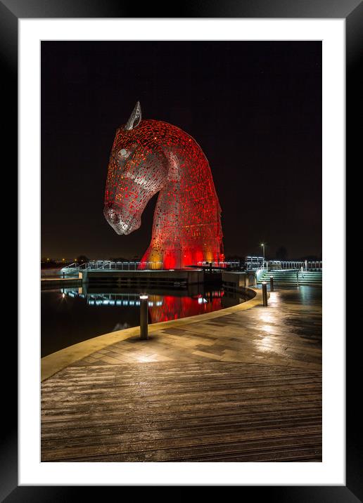 The Falkirk Kelpies Framed Mounted Print by Gary Finnigan