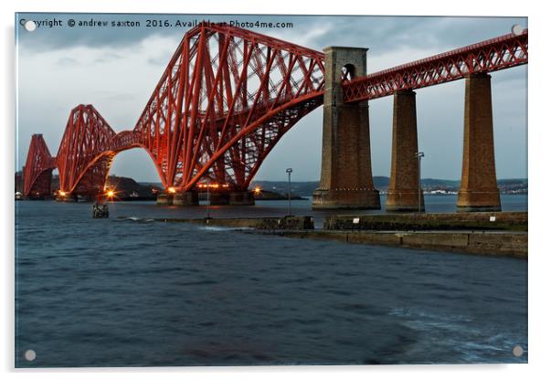 RAIL BRIDGE Acrylic by andrew saxton