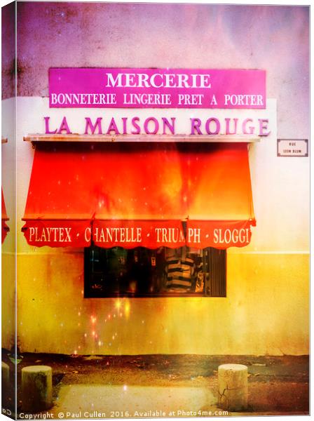 La Maison Rouge Fantasy Canvas Print by Paul Cullen