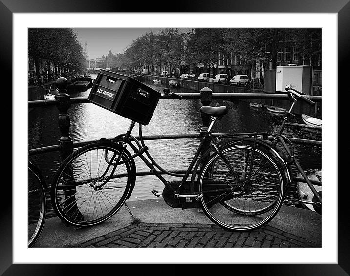 Bike Framed Mounted Print by Anth Short