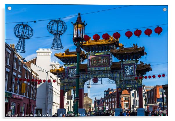 Lights & lanterns at Chinatown Acrylic by Jason Wells