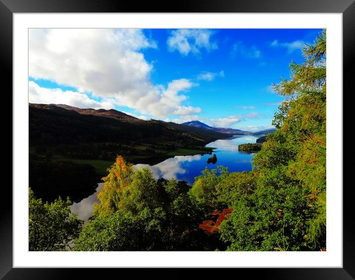           Queens View Loch Tummel Framed Mounted Print by Andy Smith