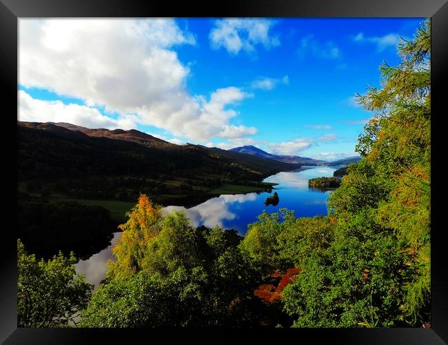          Queens View Loch Tummel Framed Print by Andy Smith
