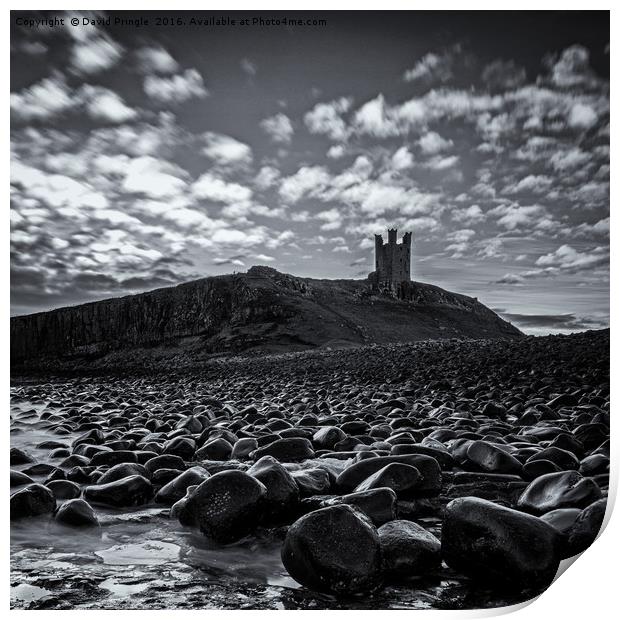 Dunstanburgh Castle Print by David Pringle