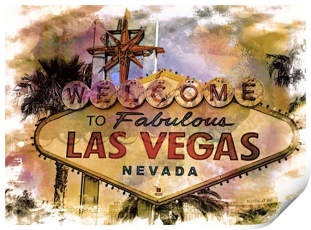           Welcome to Las Vegas Print by Andy Smith