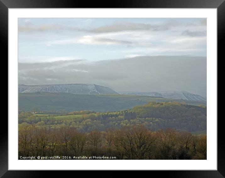 Brecon Beacons Framed Mounted Print by paul ratcliffe