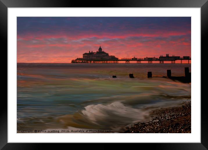 Hastings Pier  Framed Mounted Print by sylvia scotting