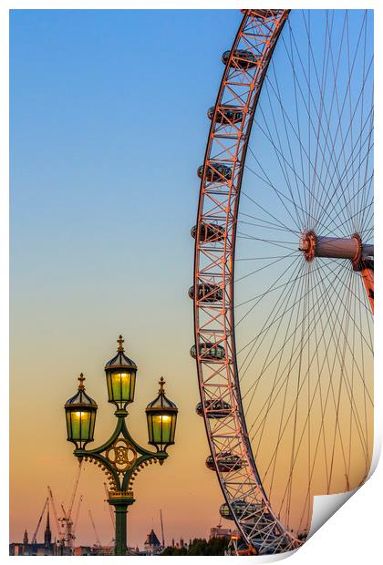 London Sunset  Print by chris smith
