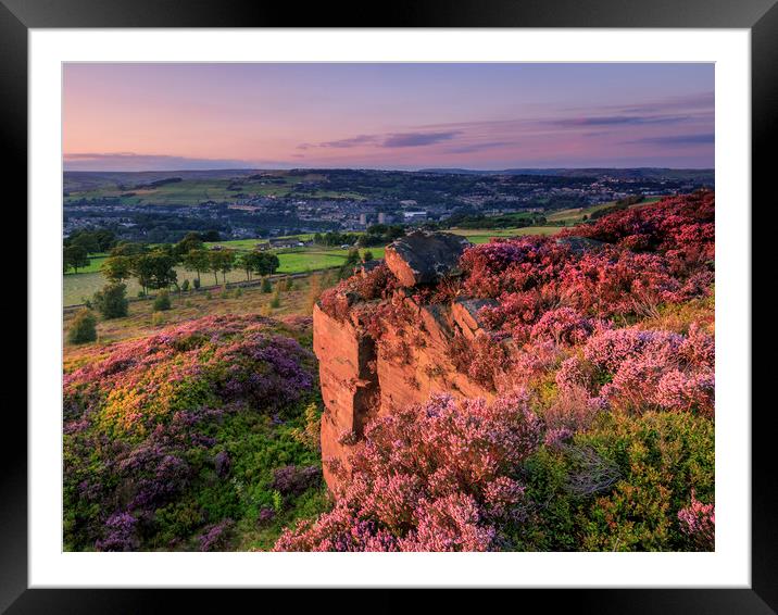 Yorkshire Sunset  Framed Mounted Print by chris smith