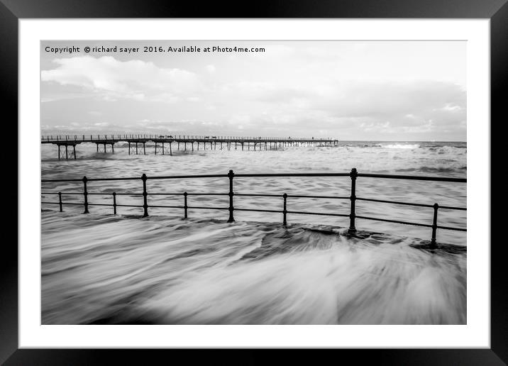 Slip Way Framed Mounted Print by richard sayer