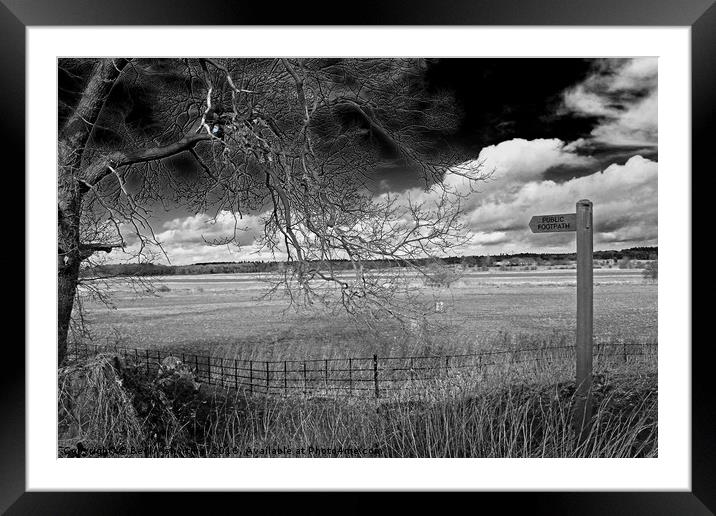 Public Footpath Framed Mounted Print by Becky shorting