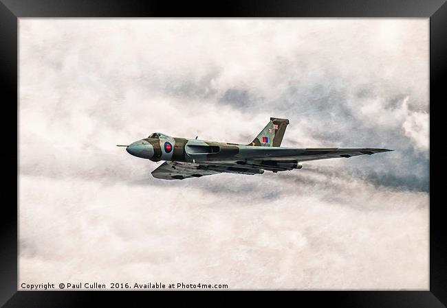 Avro Vulcan XH558 Framed Print by Paul Cullen
