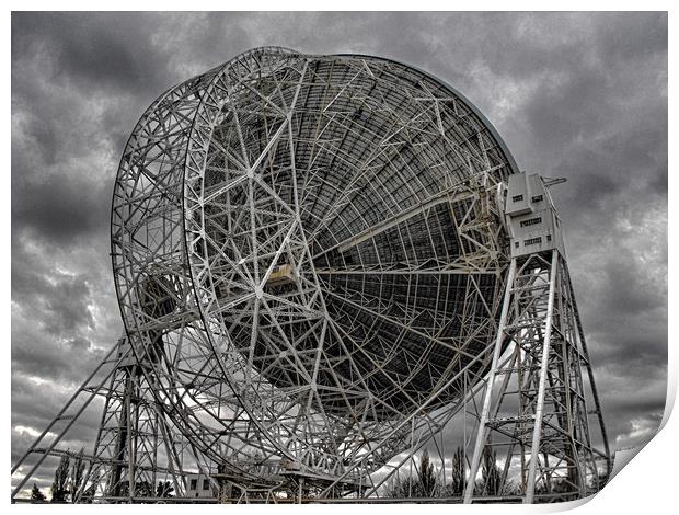 Jodrell Bank Macclesfield Print by Andy Smith