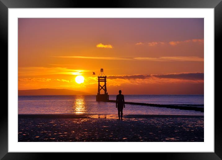 burning sun Framed Mounted Print by sue davies