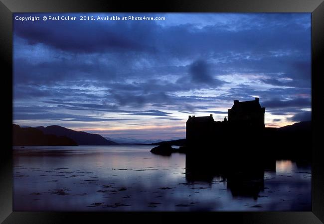Eilean Donan Castle over Loch Duich. Framed Print by Paul Cullen