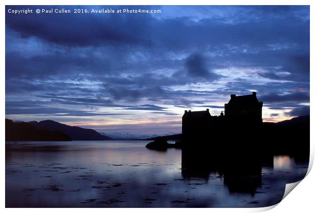 Eilean Donan Castle over Loch Duich. Print by Paul Cullen