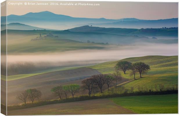 Tuscan Countryside Canvas Print by Brian Jannsen