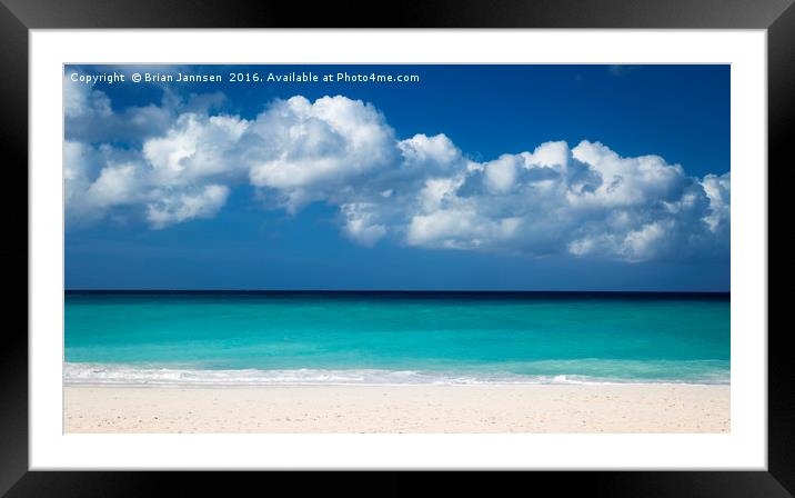 Aruba Colors  Framed Mounted Print by Brian Jannsen