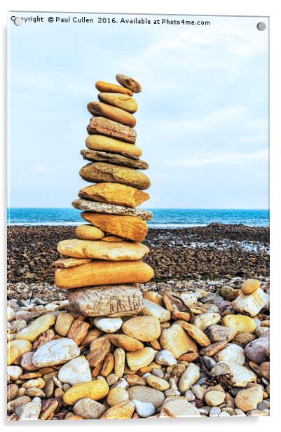 Stone Stack Acrylic by Paul Cullen