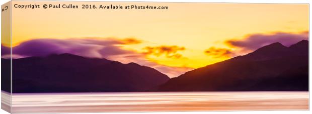 Fire in the Mountains. Canvas Print by Paul Cullen