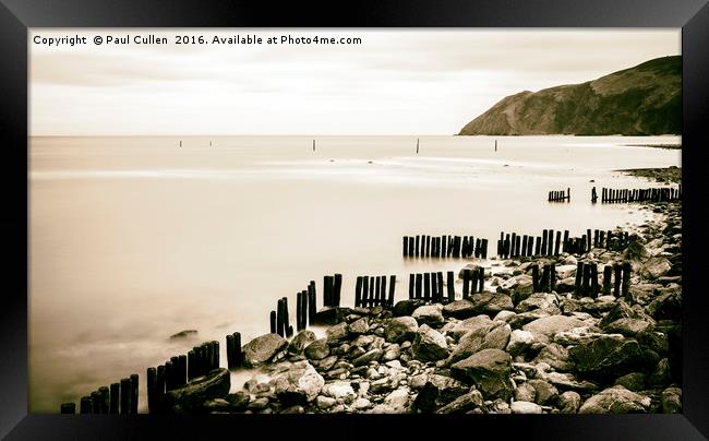 Lynmouth Sea Defences Framed Print by Paul Cullen