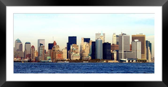 The Big Apple New York Framed Mounted Print by Judith Lightfoot
