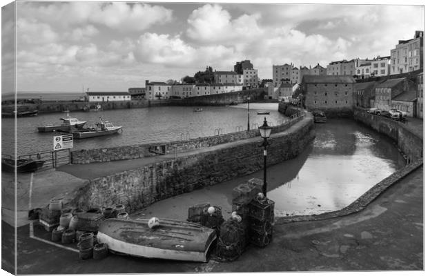 Tenby Harbour Canvas Print by Gary Finnigan