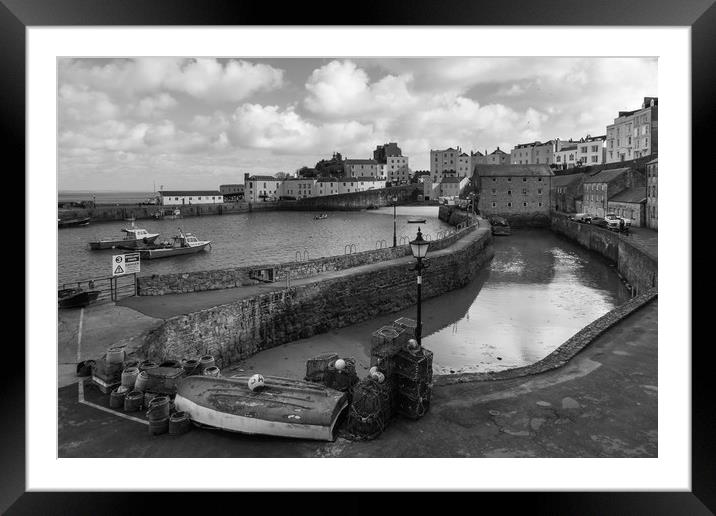 Tenby Harbour Framed Mounted Print by Gary Finnigan