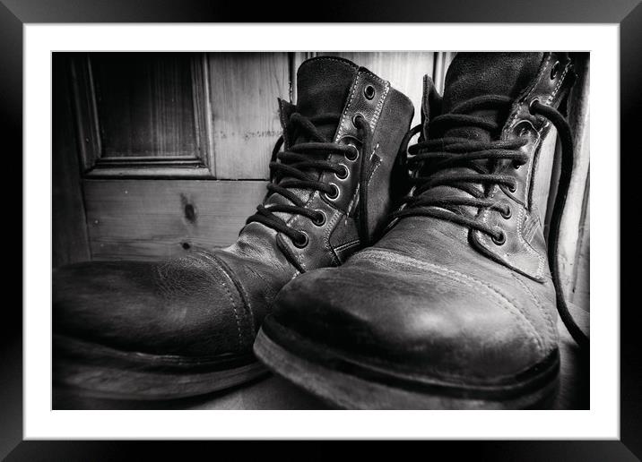 Boots 1 Framed Mounted Print by Gavin Liddle