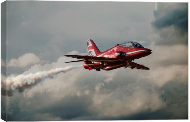 Red Arrow Portrait Canvas Print by J Biggadike