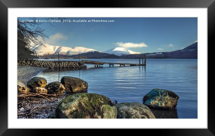 Derwent Water View Framed Mounted Print by Kevin Clelland