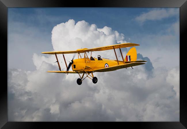 De Havilland DH82 Tiger Moth Framed Print by J Biggadike