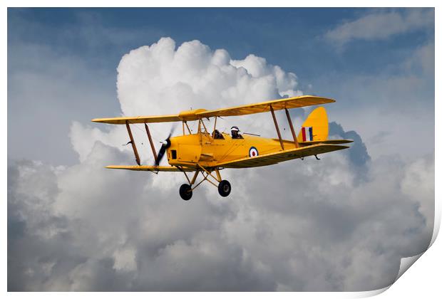 De Havilland DH82 Tiger Moth Print by J Biggadike