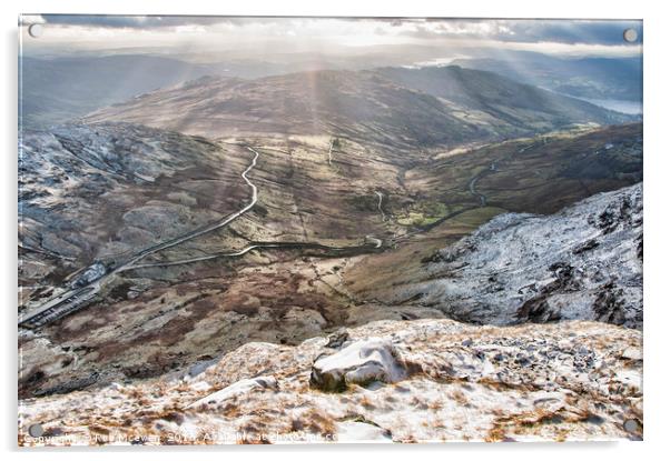 The Kirkstone Pass Acrylic by Rob Mcewen