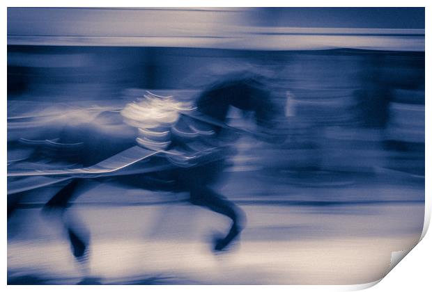 Galloping Horse Print by Mick Sadler ARPS
