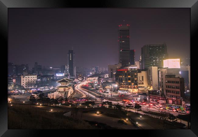 awakened night city Framed Print by Ambir Tolang