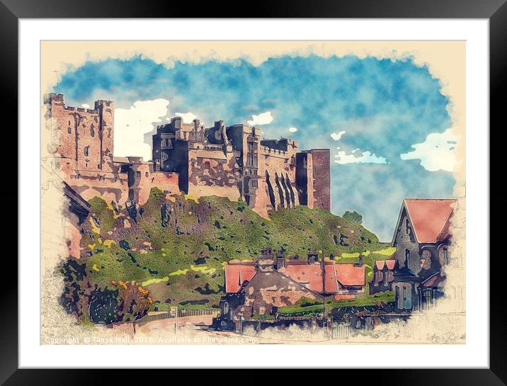 Bamburgh Castle Framed Mounted Print by Tanya Hall