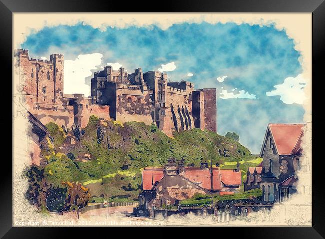 Bamburgh Castle Framed Print by Tanya Hall