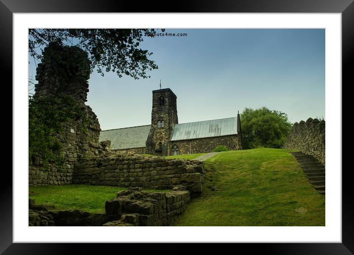 St Pauls Church and Monastic Ruins Framed Mounted Print by andrew blakey