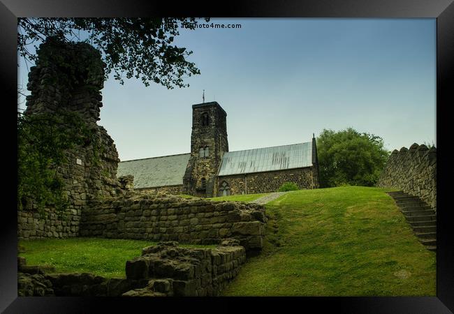 St Pauls Church and Monastic Ruins Framed Print by andrew blakey