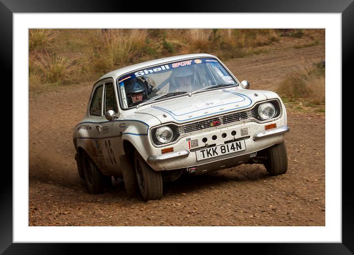 Ford Escort Classic Rally Car Framed Mounted Print by Oxon Images