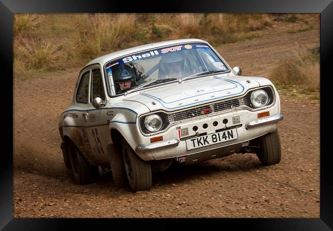 Ford Escort Classic Rally Car Framed Print by Oxon Images
