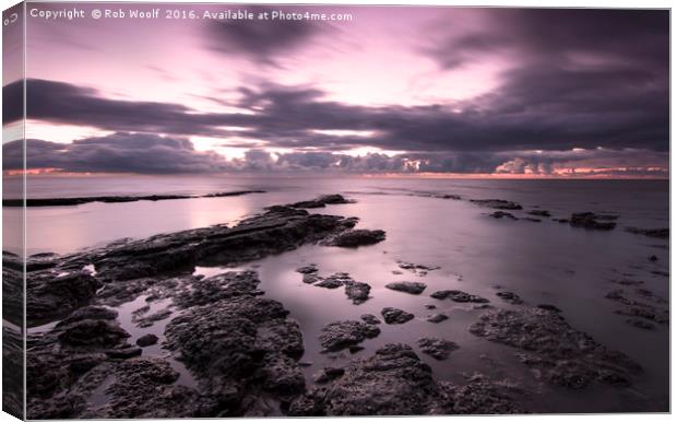 Purple Rise at the Naze Canvas Print by Rob Woolf