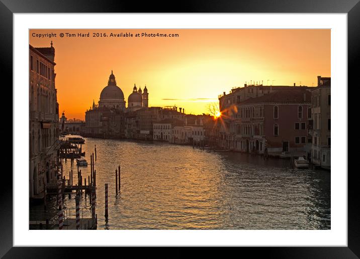 Venice Dawn Framed Mounted Print by Tom Hard