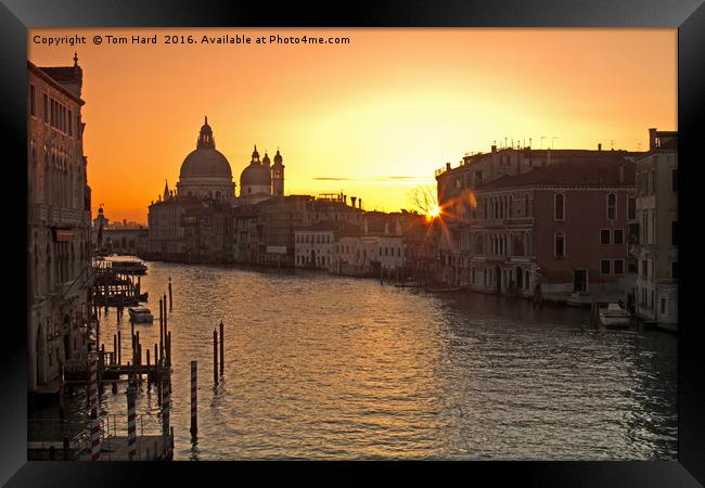 Venice Dawn Framed Print by Tom Hard