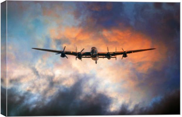 The Lancaster Bomber Canvas Print by J Biggadike