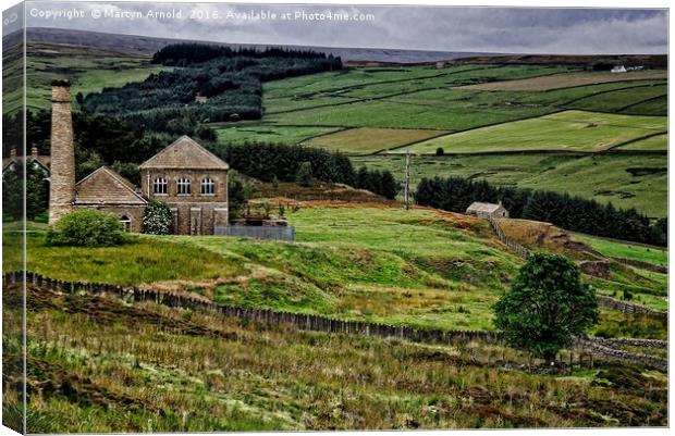 Old Pumphouse on Blanchland Moor Canvas Print by Martyn Arnold