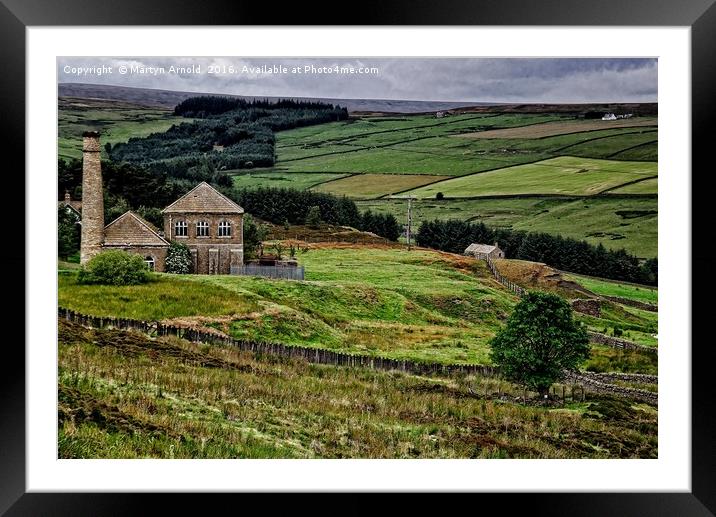 Old Pumphouse on Blanchland Moor Framed Mounted Print by Martyn Arnold