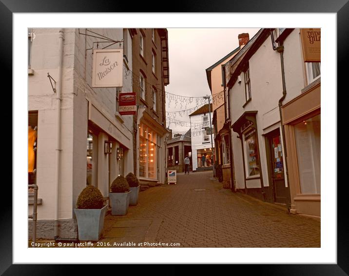 hay on wye,herefordshire Framed Mounted Print by paul ratcliffe