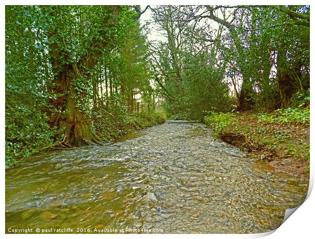 river bed Print by paul ratcliffe
